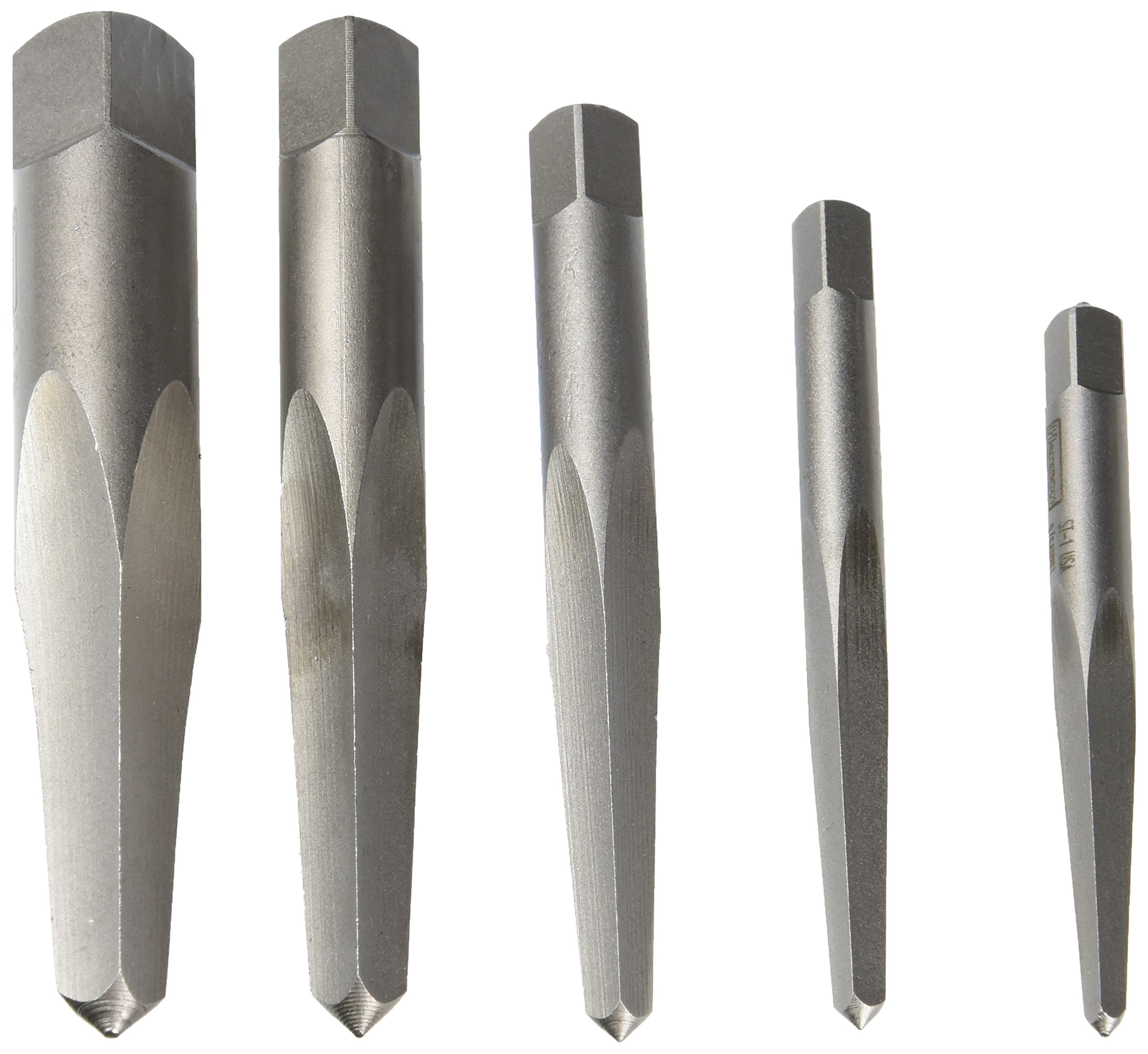 Irwin 53635 5 Piece Straight Screw Extractor Assortment for